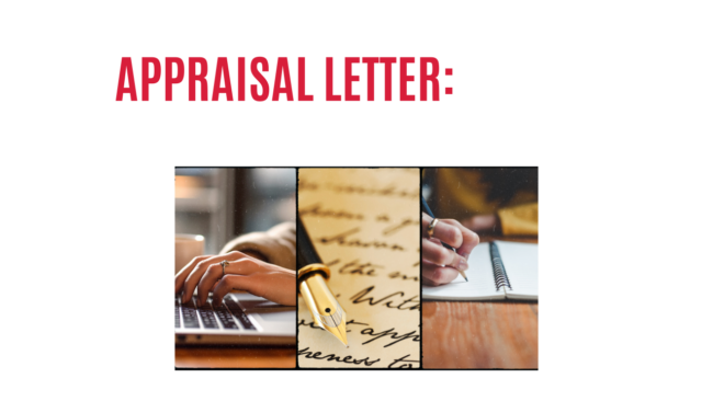 Appraisal Letter